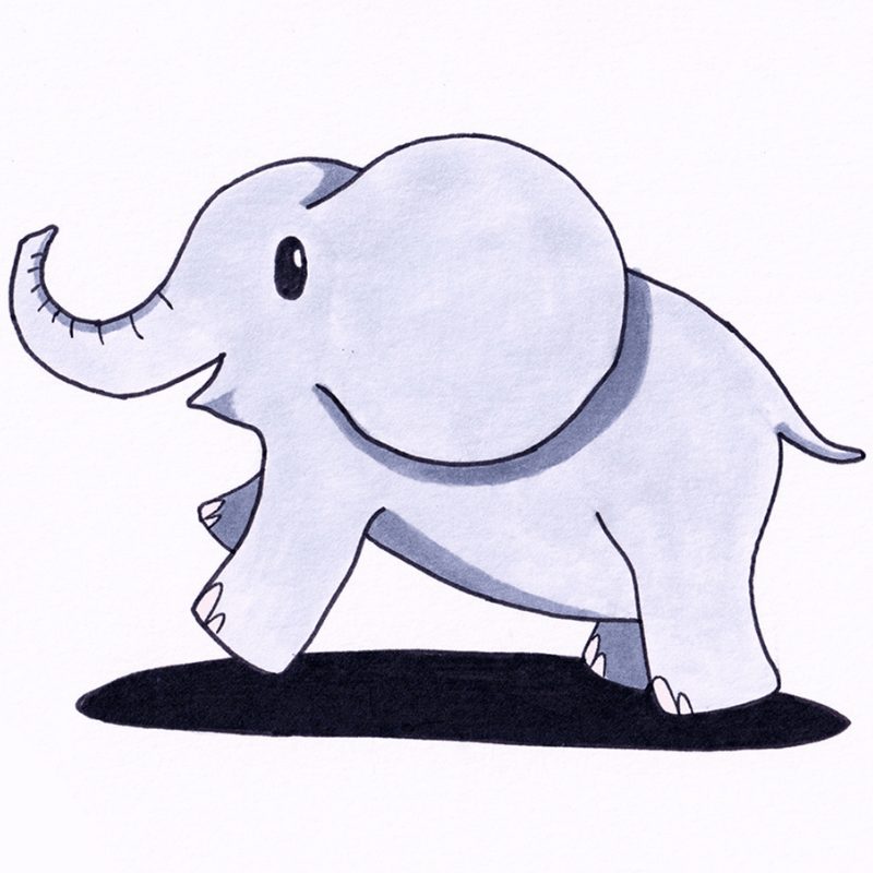 Step 10 - How To Draw An Elephant