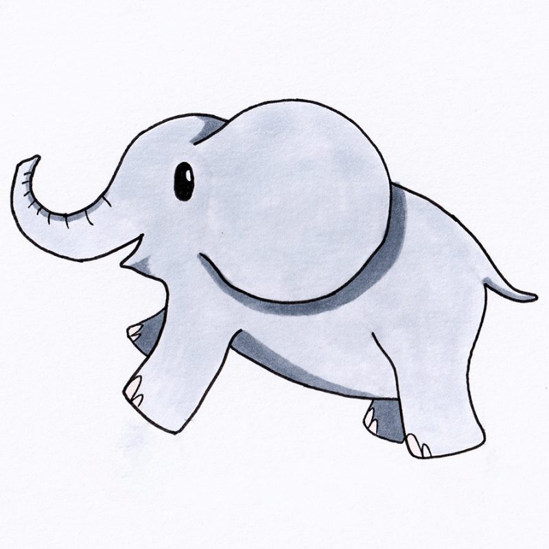 Step 9 - How To Draw An Elephant